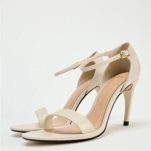 ZARA HEELED ANKLE BRACELET SANDALS
